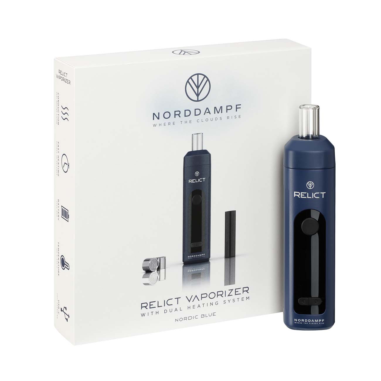 Der Norddampf Relict Vaporizer in der Farbe Nordic Blue