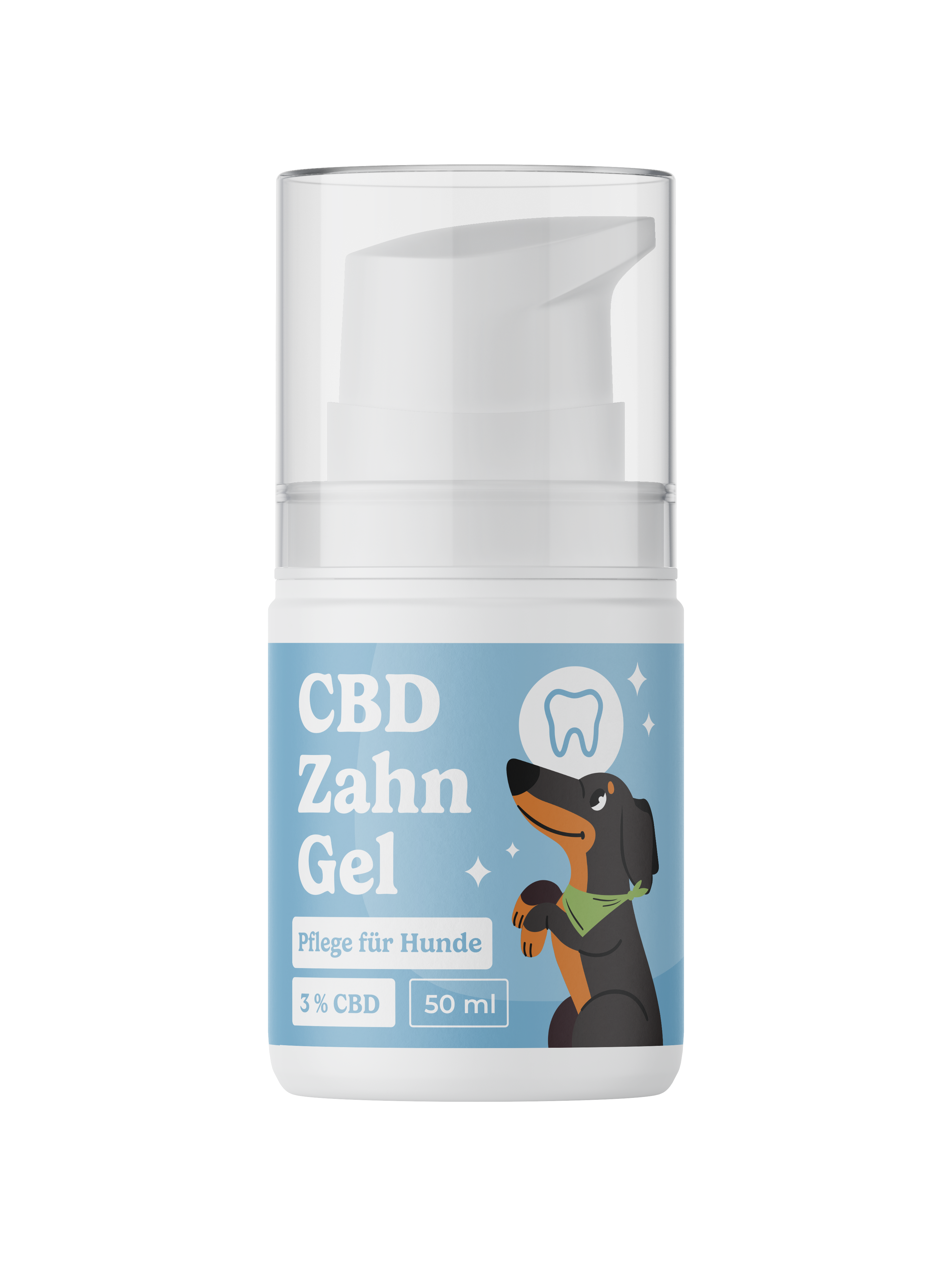 Eine Flasche Calitamex CBD Zahn Gel